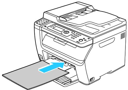 XEROX WORKCENTRE 6015 - Chargement du papier dans le départ manuel - 5