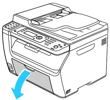 XEROX WORKCENTRE 6015 - Chargement du papier dans le départ manuel - 1