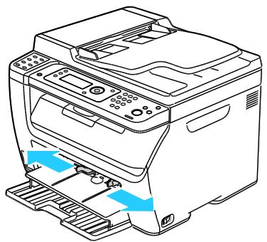 XEROX WORKCENTRE 6015 - Chargement du papier dans le départ manuel - 3