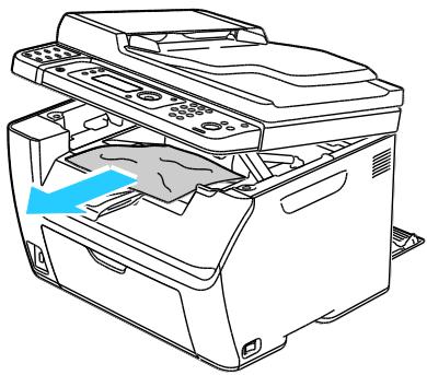 XEROX WORKCENTRE 6015 - Élimination des bourrages papier dans le bac récepteur - 5