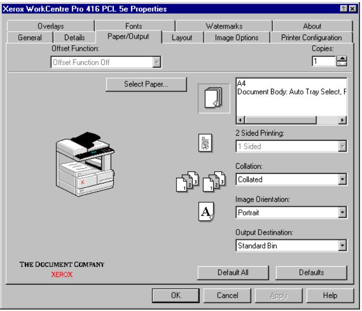 XEROX WORKCENTRE PRO 421E - Imprimer le travail - 1