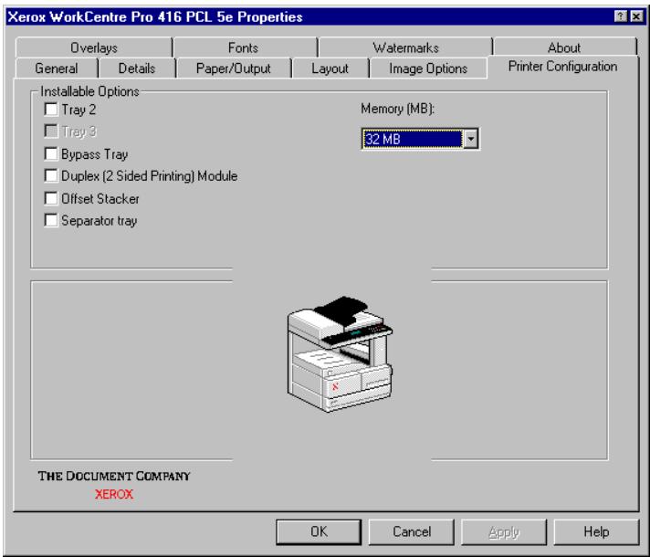 XEROX WORKCENTRE PRO 421E - Options de contrôle - 1