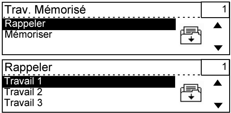 XEROX WORKCENTRE PRO 421E - Mémorisation de la programmation d'un travail - 3