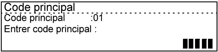XEROX WORKCENTRE PRO 421E - Configuration du code principal - 3