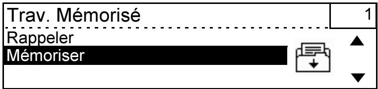 XEROX WORKCENTRE PRO 421E - Mémorisation de la programmation d'un travail - 1