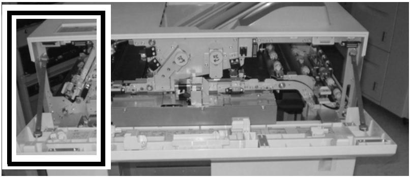XEROX 4112 - Incidents papier à l'entrée du module de réception grande capacité (E1, E2 et E3) - 1