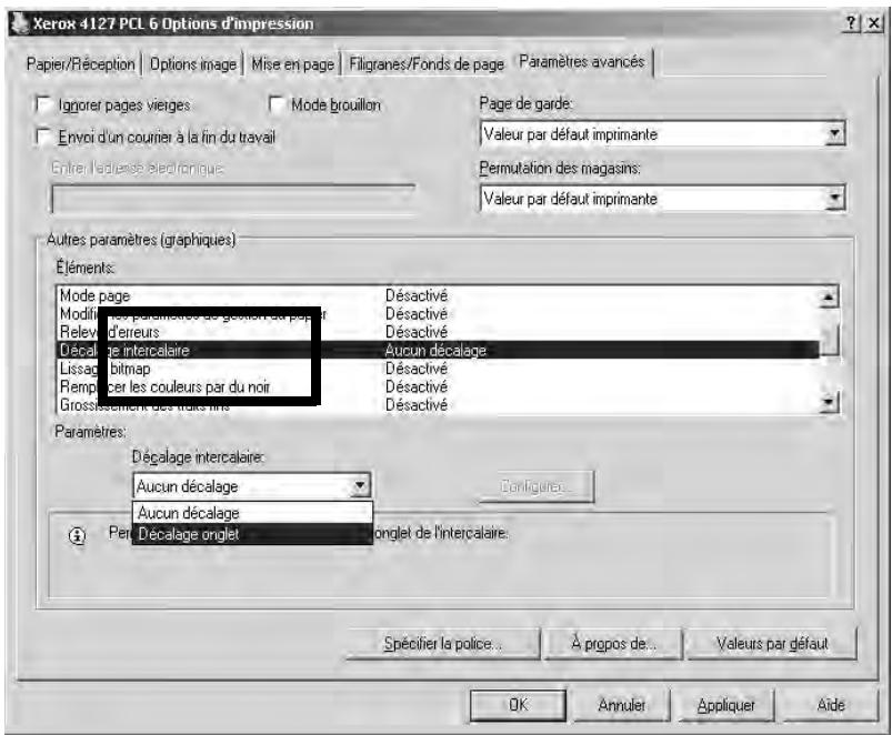 XEROX 4112 - Utilisation du pilote d'imprimante PCL - 5