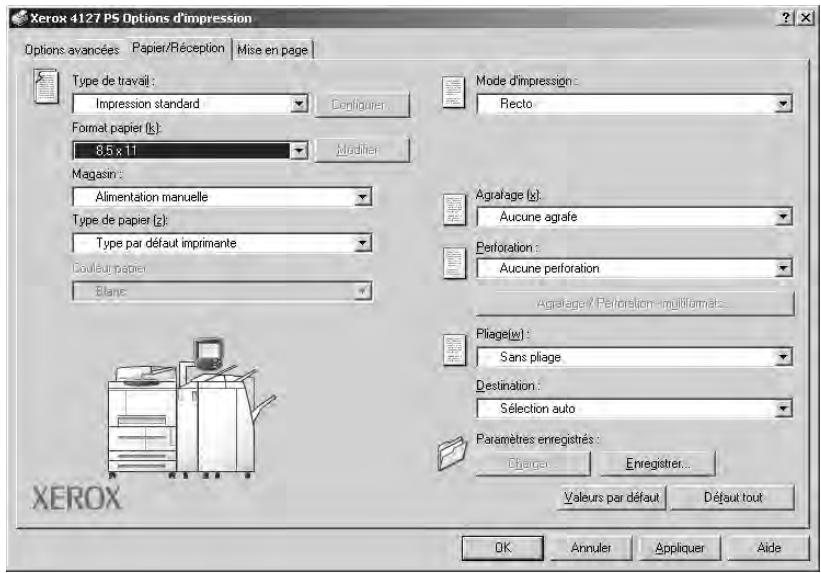 XEROX 4112 - Utilisation du pilote d'imprimante PS - 1
