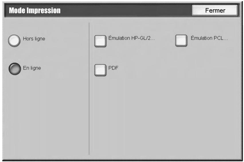 XEROX 4112 - Mode d'impression... - 1
