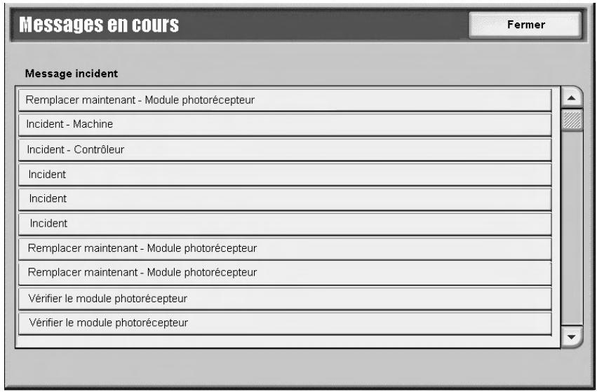 XEROX 4112 - Messages en cours - 1