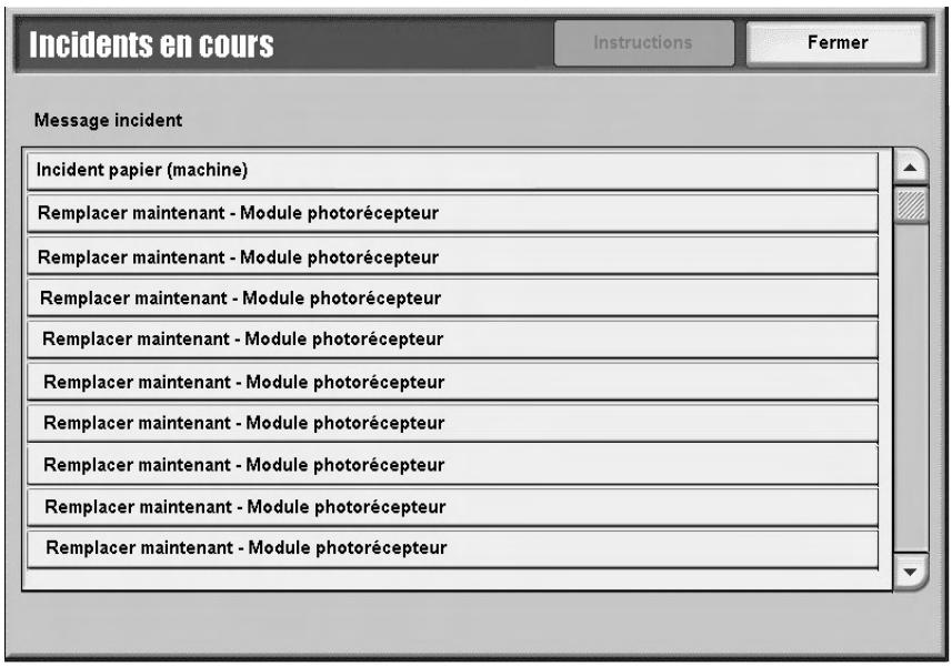 XEROX 4112 - Incidents en cours - 1