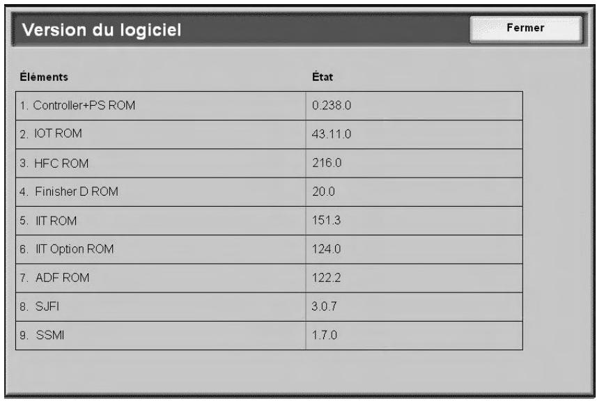 XEROX 4112 - Version du logiciel... - 1