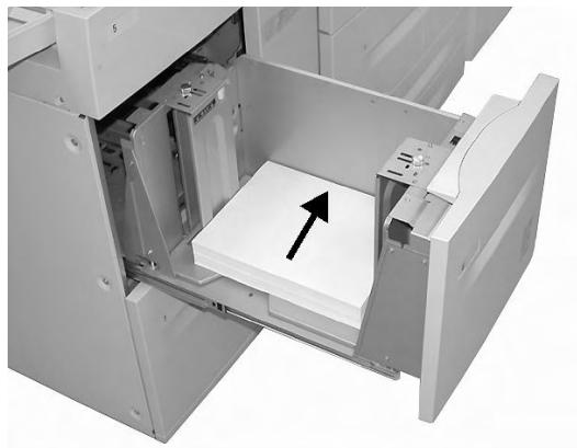 XEROX 4112 - Mise en place des supports dans les magasins 6 et 7 du module d'alimentation grande capacité (en option) - 2