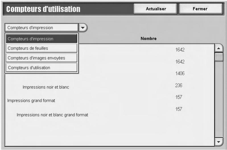 XEROX 4112 - Compteurs d'utilisation - 1