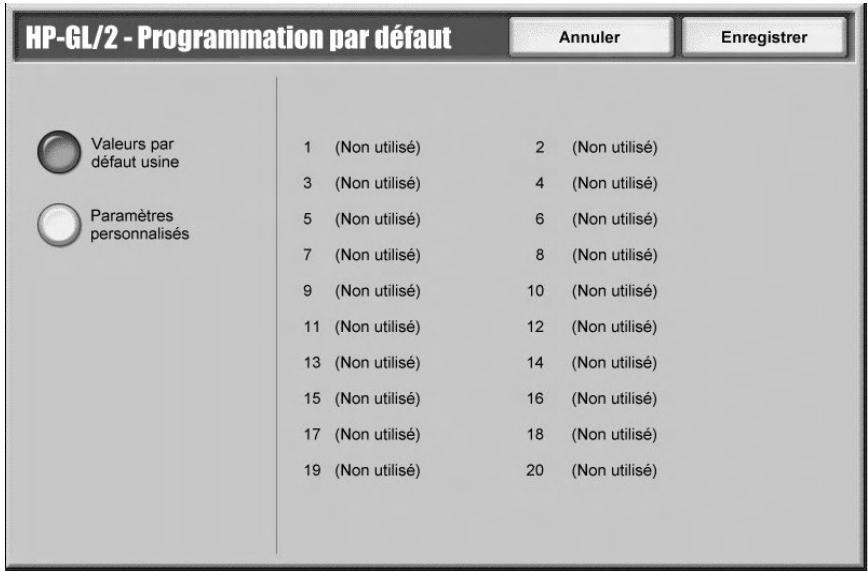 XEROX 4112 - Hp-gl/2 - programmation par défaut - 1