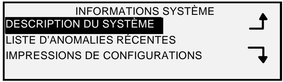 XEROX 6030 - Menu Informations système - 1