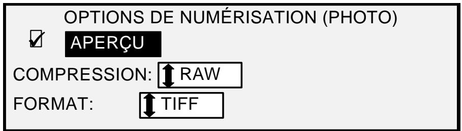 XEROX 6030 - Écran Options de numérisation (Photo) - 1