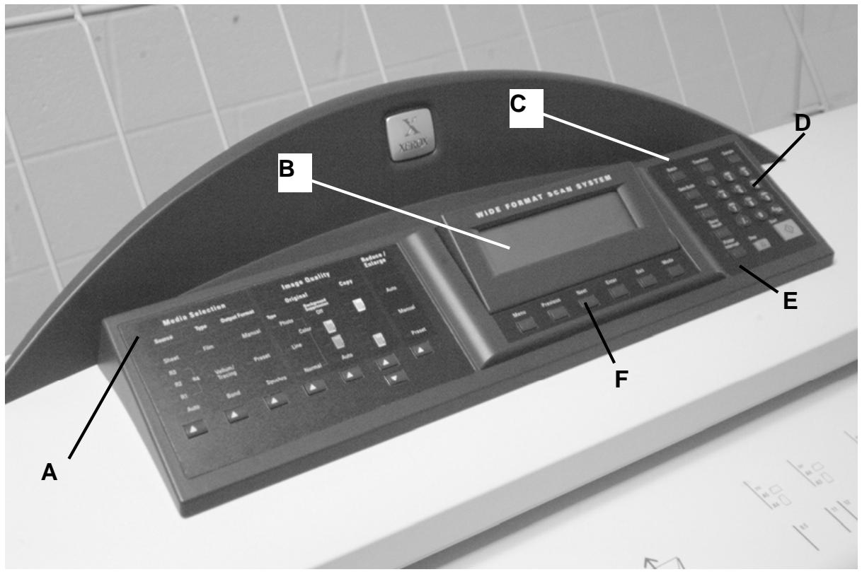 XEROX 6030 - Panneau de commande du système de numérisation - 1
