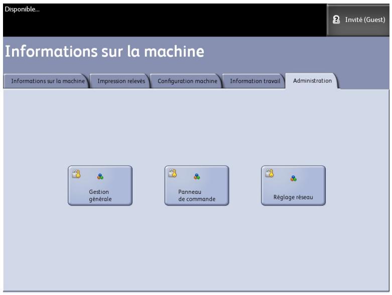 XEROX 6279 - Accès à l'onglet Configuration machine - 2