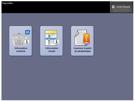 XEROX 6279 - Utilisation de l'écran tactile - 2