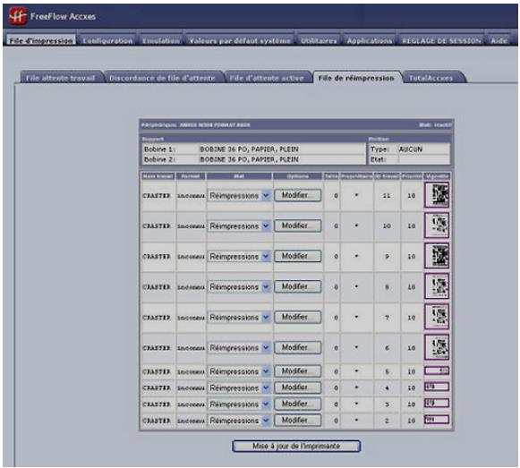 XEROX 6279 - Sélectionner le bouton Mettre à jour l'imprimante. - 1