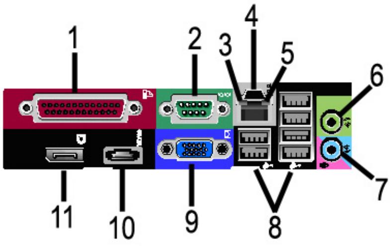 XEROX 6279 - Connecteurs du panneau arrière du contrôleur - 1