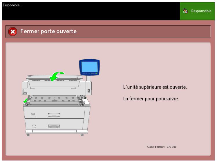 XEROX 6279 - Messages d'erreur - 1