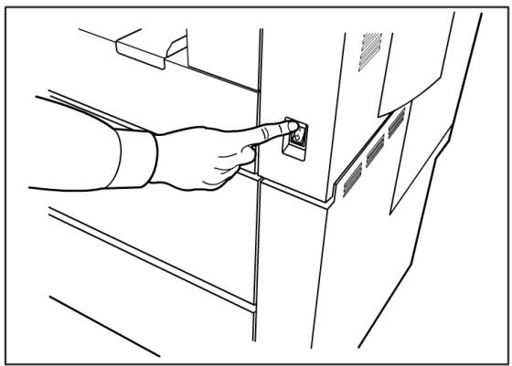 XEROX 6279 - Placer l'interrupteur de l'imprimante en position Désactivé (vers le bas). - 1