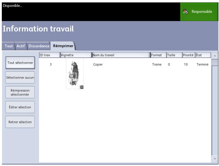 XEROX 6279 - Configurer la réimpression de travaux - 1