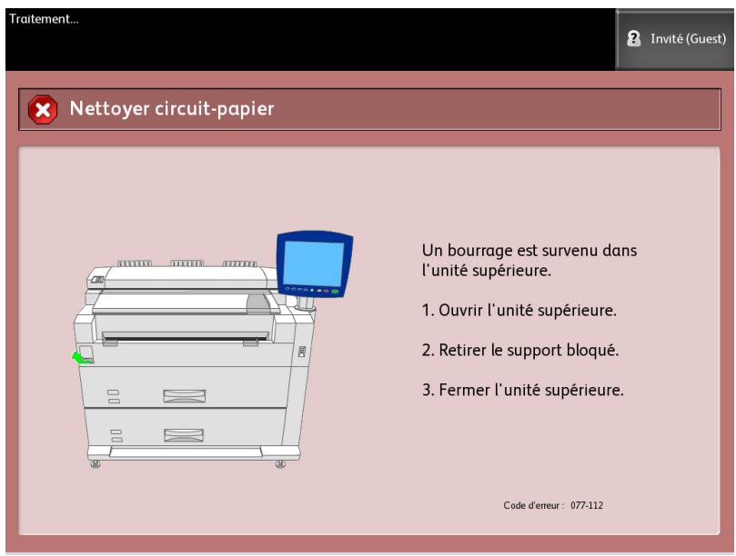 XEROX 6279 - Incidents papier dans le module four - 1