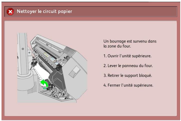 XEROX 6604 - Incidents support dans le module four - 1