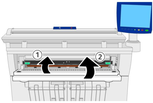 XEROX 6604 - Fermer le panneau du module four et le départ manuel. - 1