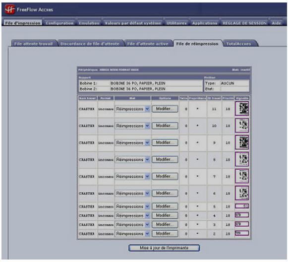 XEROX 6604 - Réimpression de travaux à l'aide du Gestionnaire d'imprimante Web PMT - 1