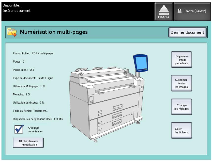 XEROX 6604 - Numériser plusieurs pages vers un périphérique - 2