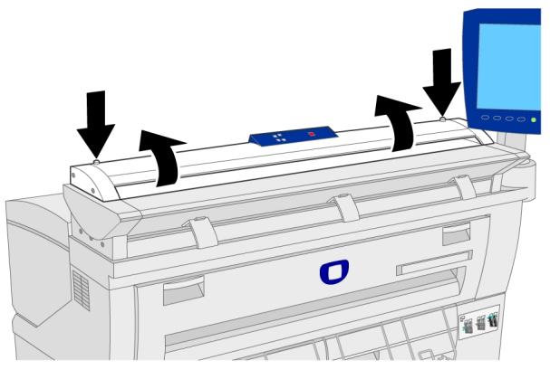 XEROX 6604 - Pour ouvrir le scanner - 1