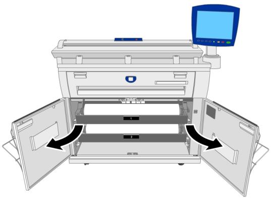 XEROX 6604 - Coupe du support en rouleau - 1