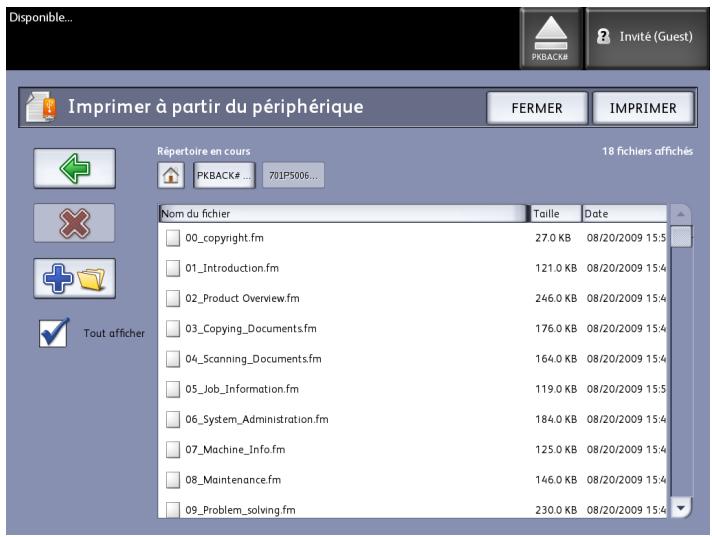 XEROX 6604 - Imprimer à partir du périphérique - 2