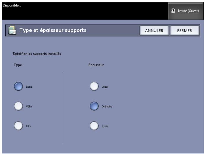 XEROX 6604 - Réglage du support - 3