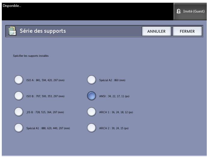 XEROX 6604 - Réglage du support - 2