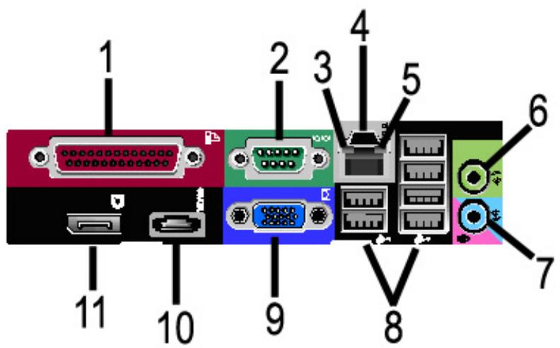 XEROX 6604 - Connecteurs du panneau arrière du contrôleur - 1
