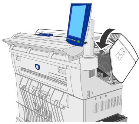 XEROX 6605 - Fermer unité supérieure. - 1