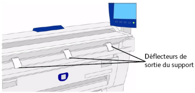 XEROX 6605 - Déflecteurs de sortie du support - 1