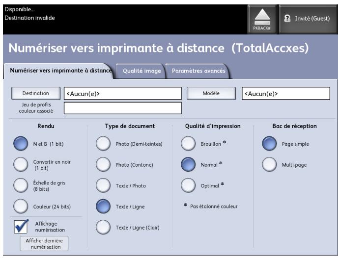 XEROX 6605 - Comment Numériser vers une imprimante à distance - 1