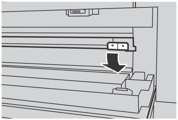 XEROX 6605 - Abaiser le déflecteur. - 1