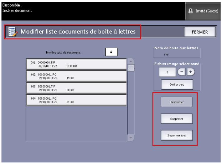 XEROX 6605 - Listed documents - 1