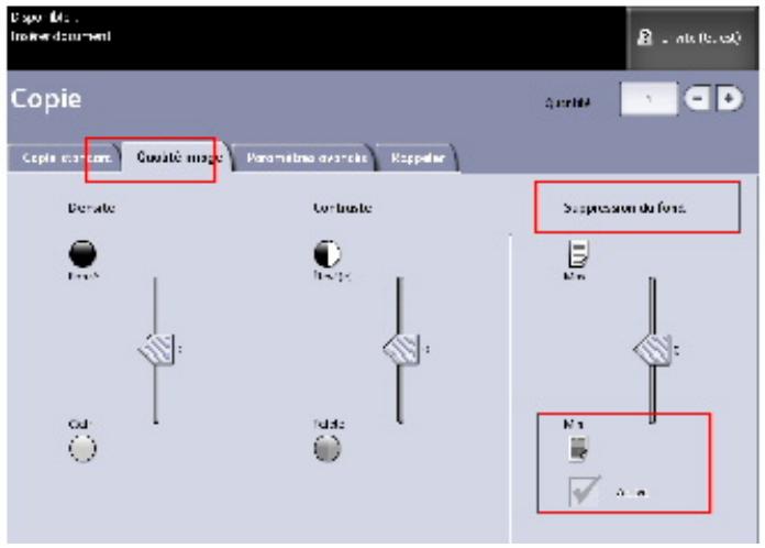 XEROX 6605 - Suppression du fond - 1