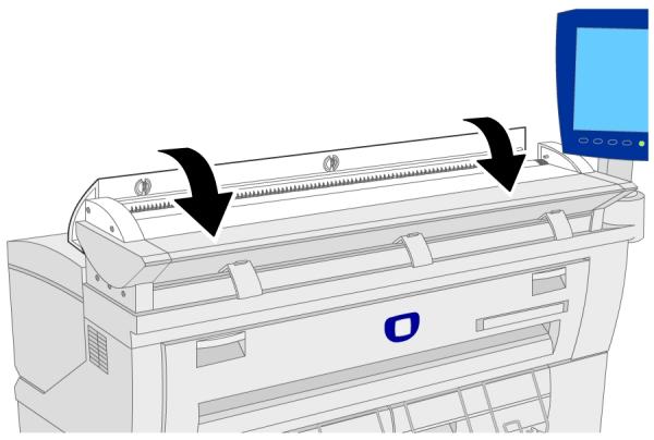 XEROX 6605 - Pour fermer le scanner - 1