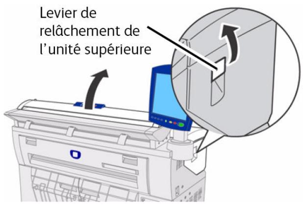 XEROX 6605 - Incidents support dans l'unité supérieur. - 2