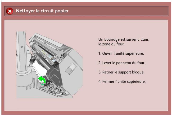 XEROX 6605 - Incidents support dans le module four - 1