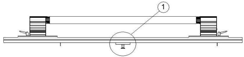 XEROX 8365 - Emplacement des supports de poids sur une imprimante 65 pouces - 1